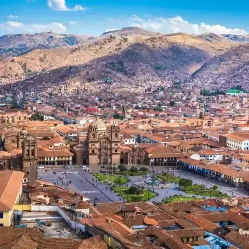 De oude Inca-stad Cuzco