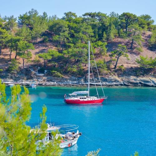 Thassos, baai