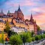 Gedeeltelijke skyline Stockholm