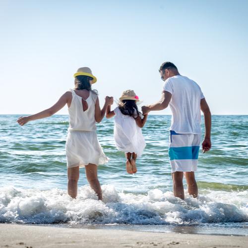 Familie strand