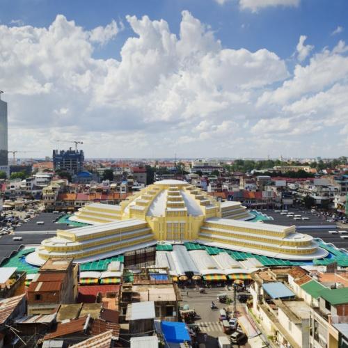 Phnom Penh marktgebouw