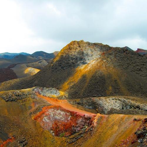 Sierra Negra vulkaan op Isabella