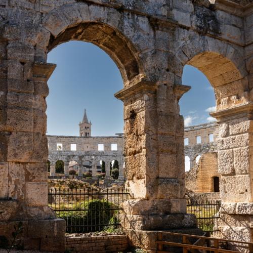 Het amfitheater van Pula