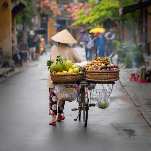 Hoi Ann, Vietnamese vrouw met boodschappen