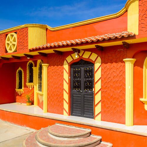 Gekleurde huisjes in Zinacantán
