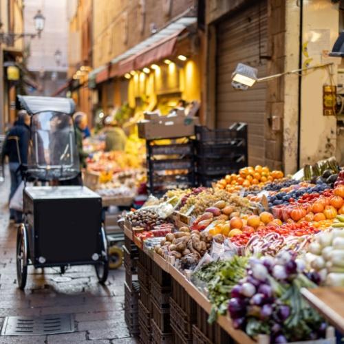 Markt in Bologna