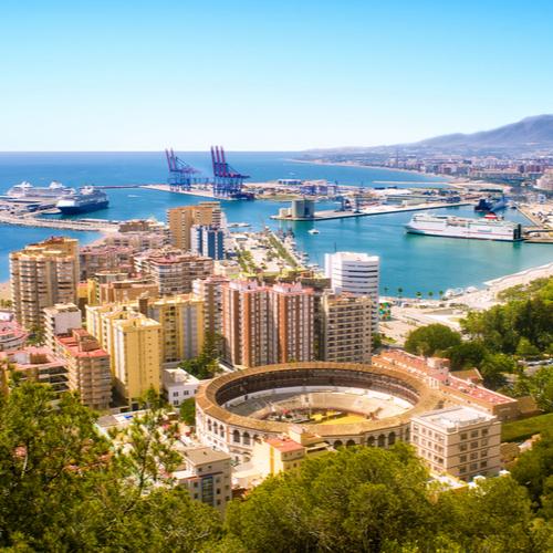 Málaga, uitzicht op de stad