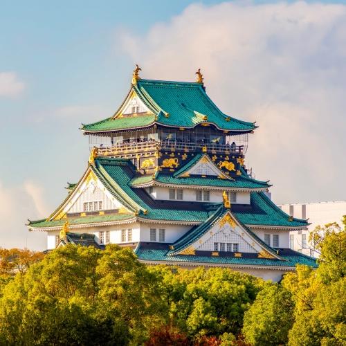 Het beroemde Osaka-kasteel