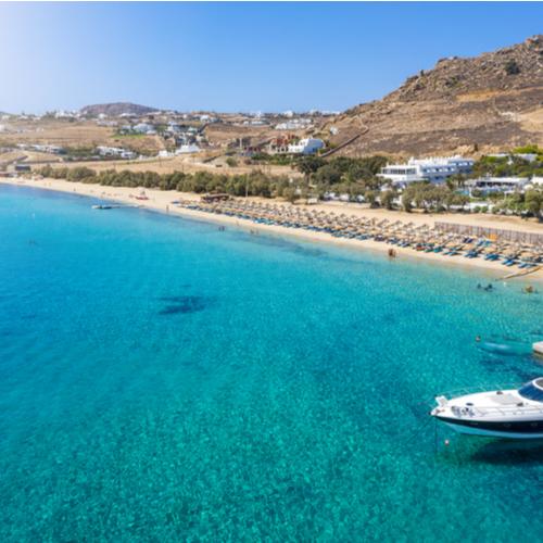 Strand van Mykonos