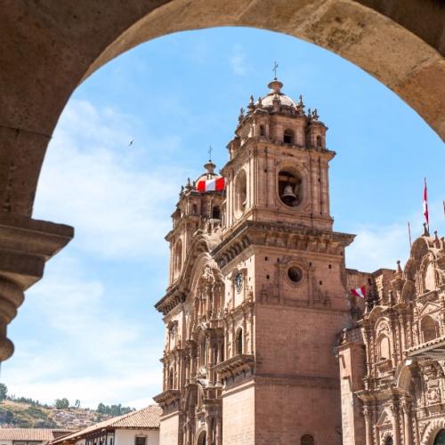 Cuzco gebouw op Plaza de Armas