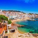 Calella, uitzicht op het strand