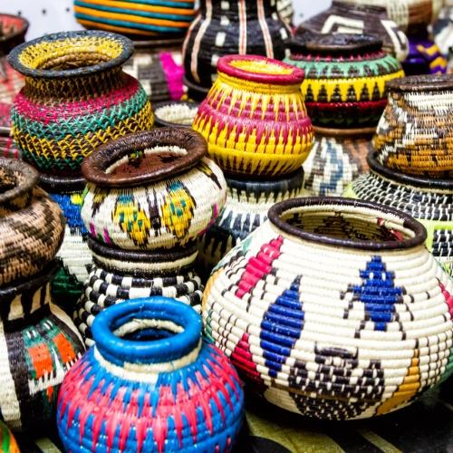 Souvenirs van de Emberá-gemeenschap