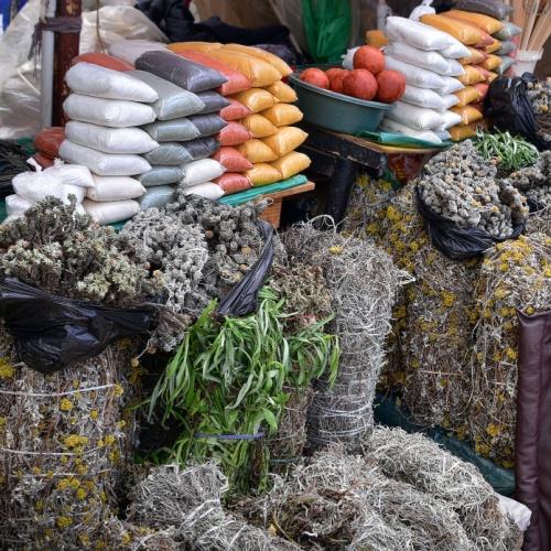 Kruiden op lokale markt in eSwatini