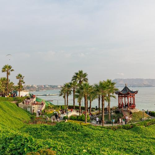 Chinees Park bij de oceaan