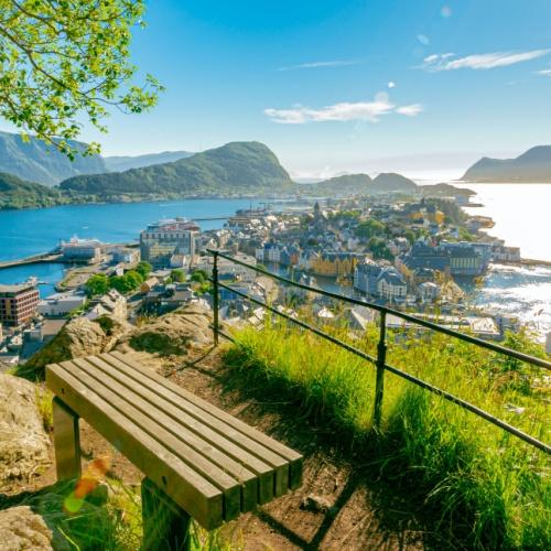 Uitzicht over Ålesund