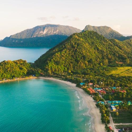 Uitzicht op Khanom 