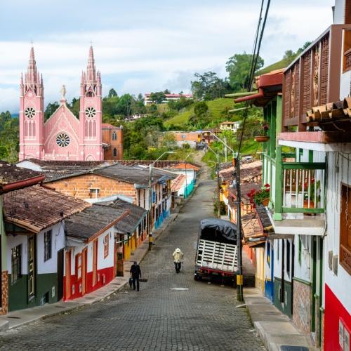 Centrum van Jericó, Colombia