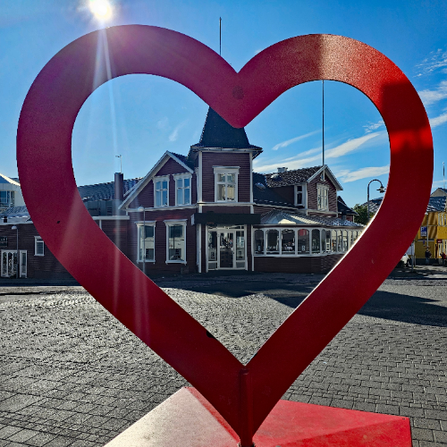 Het centrum van Akureyri