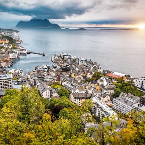 Uitzicht over Ålesund