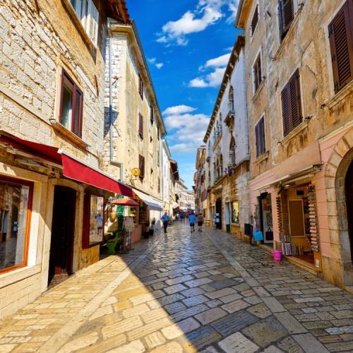 Porec, winkelstraat