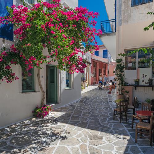 Straten van Chalki op Naxos