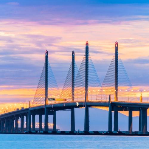 Brug vasteland naar Penang