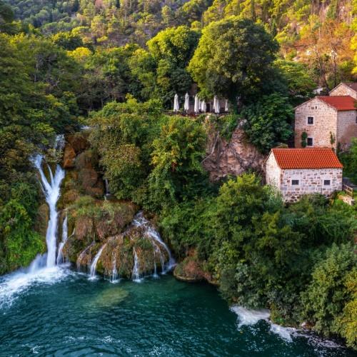 Krka, watervallen