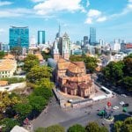 Ho Chi Minh City, uitzicht op de Notre Dame