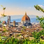 Uitzicht op de kathedraal van Florence
