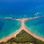 Walvisstaart-strand Marino Ballena Nationaal Park