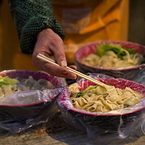 Ramen noodle soup, Beijing, China