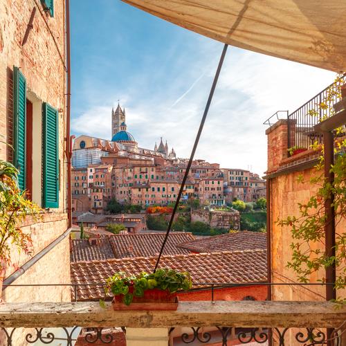Doorkijkje op Siena