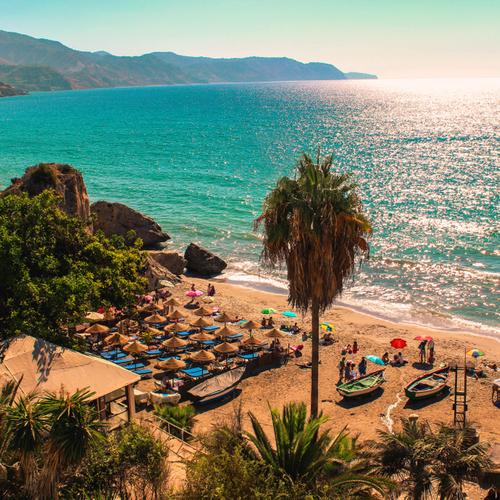 Nerja, uitzicht op het strand