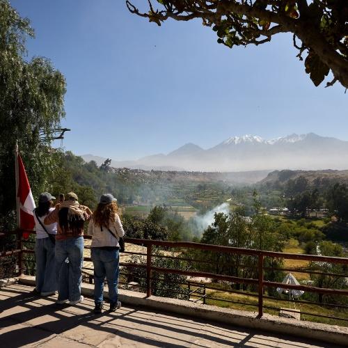 Uitzicht vanaf uitkijkpunt Arequipa