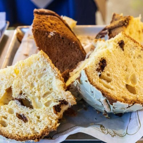 Traditionele pannetonne van manna