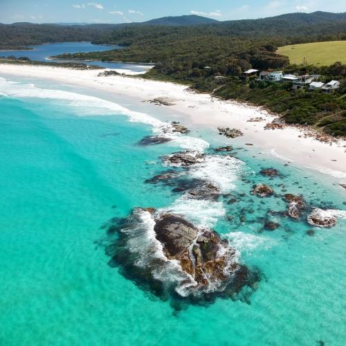 Bay of Fires kustlijn