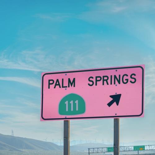 Palm Springs, verkeersbord