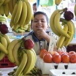 Fruit eten als een local