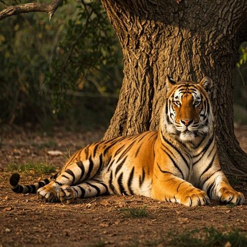 Tijger in Ranthambore Nationaal Park