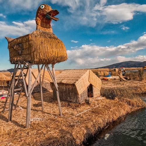 Alles van riet op Uros