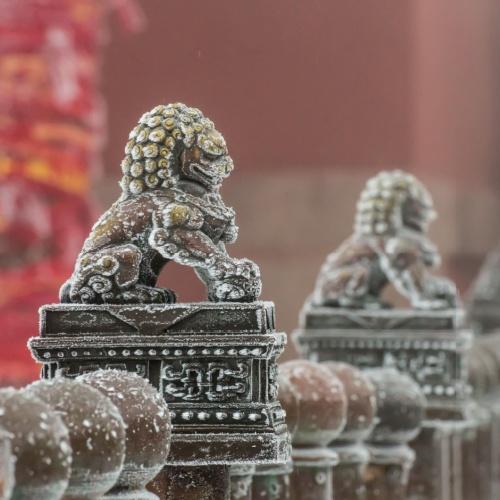 Beijing, China in de winter