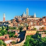 Siena uitzicht en palazzo