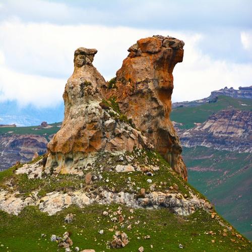 Lesotho landschap