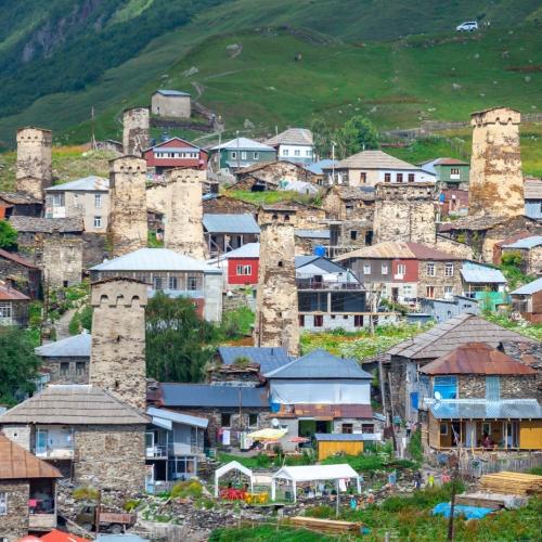Ushguli, verdedigingstorens