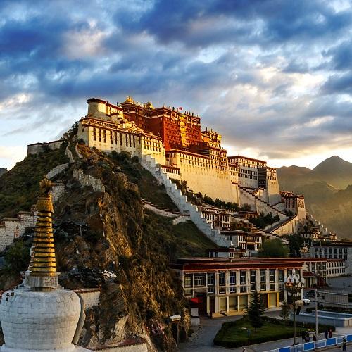 Potala paleis, uitzicht