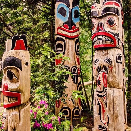 Totempalen in Capilano Park