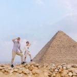 Caïro, piramide van Gizeh