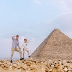 Caïro, piramide van Gizeh