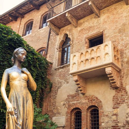 Het balkon van Juliet in Verona