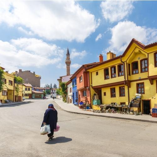 Eskisehir, de oude wijk Odunpazari